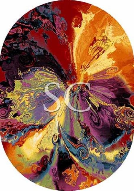 Ковер Crystal 2927 multicolor овал