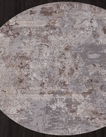 Ковер Armina 03851 grey/brown круг