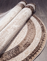 Ковер Armina 04041 dark brown овал