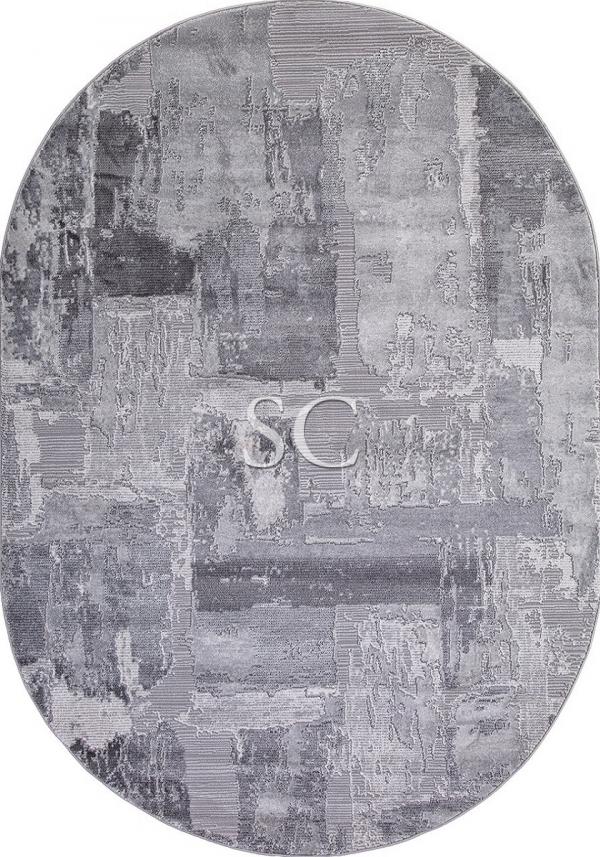 Ковер Armina 03758 grey/grey овал - картинка 1
