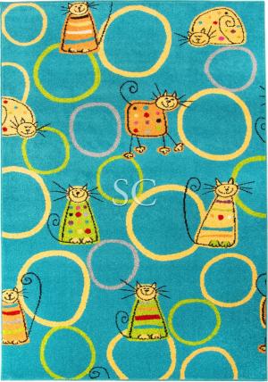 Детский палас Funky Felin turquoise