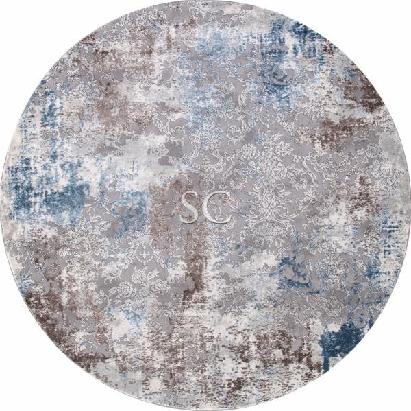 Ковер Armina 03853 blue/blue круг